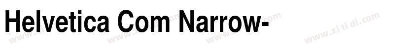 Helvetica Com Narrow字体转换